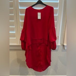 PRETTYGARDEN Women's Lantern Long Sleeve Shirt Dress